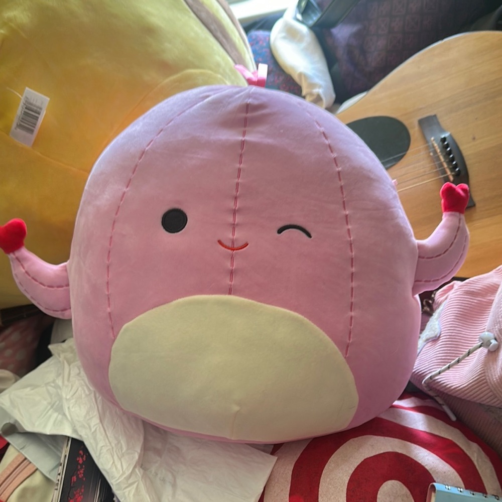 Squishmallows Pink and Cream Plush